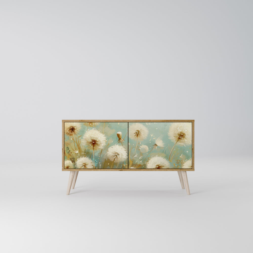 DREAMY MEADOW Kompakt TV-bänk med 2 dörrar