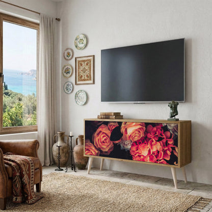 NEVERENDING BLOOM Kompakt TV-bänk med 2 dörrar