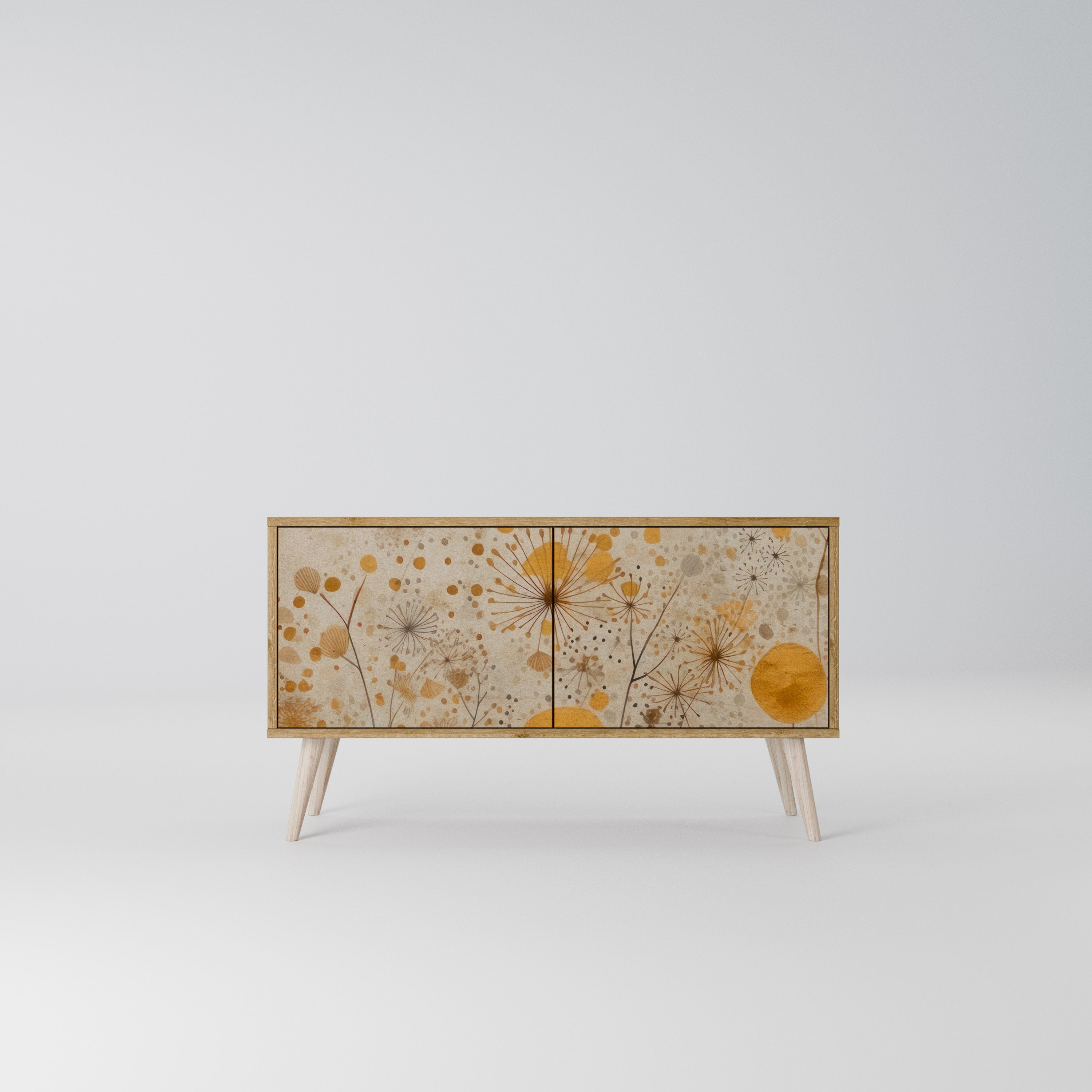 MORNING GLADE Kompakt TV-bänk med 2 dörrar