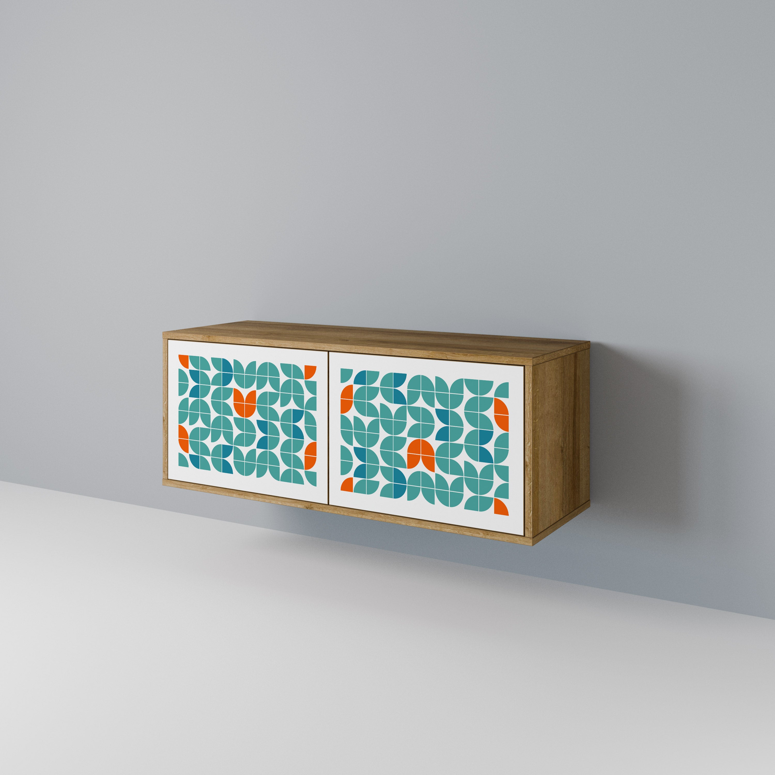 BE THE CHANGE Kompakt TV-bänk med 2 dörrar