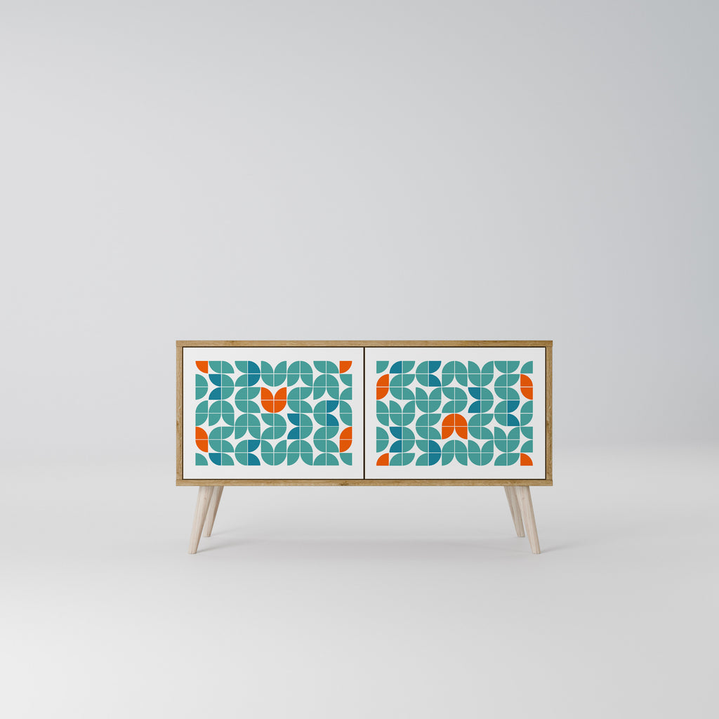 BE THE CHANGE Kompakt TV-bänk med 2 dörrar