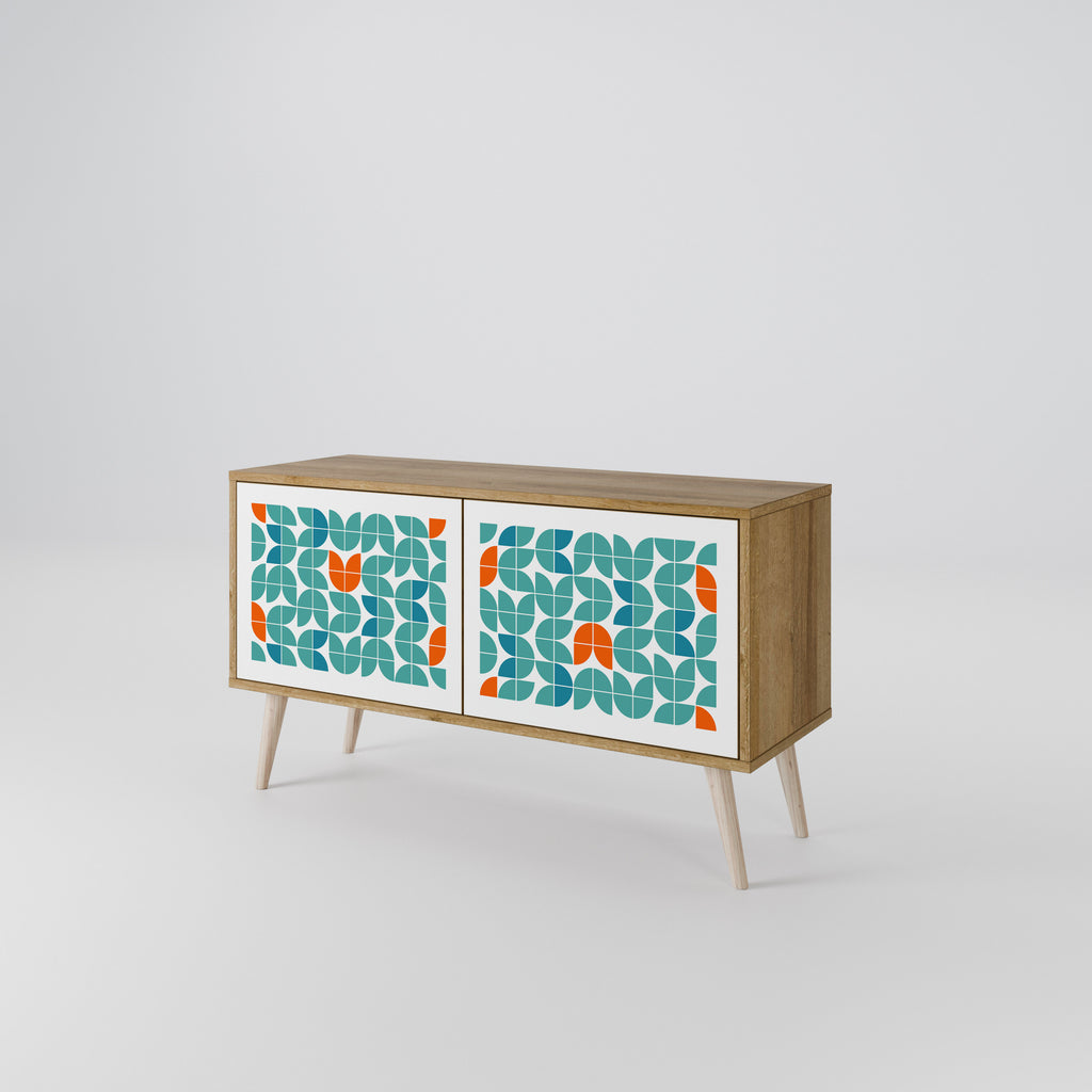 BE THE CHANGE Kompakt TV-bänk med 2 dörrar