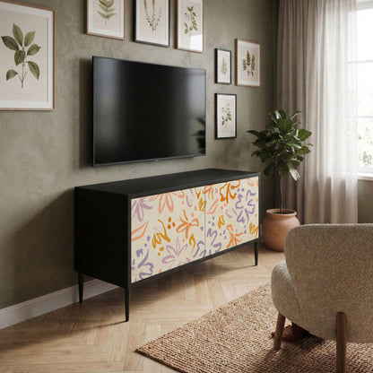 SPRING WHIMSY Kompakt TV-bänk med 2 dörrar