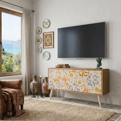 SPRING WHIMSY Kompakt TV-bänk med 2 dörrar