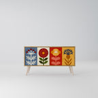 SCANDIC FLOWERET Kompakt TV-bänk med 2 dörrar