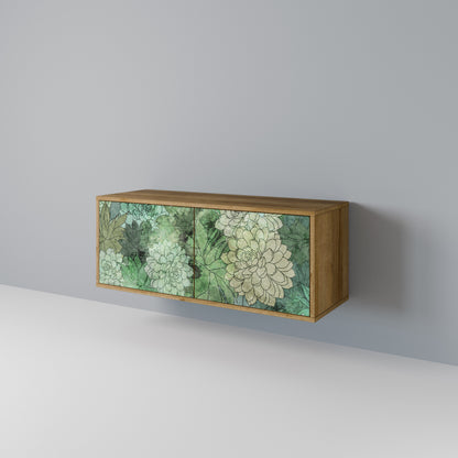 SUCCULENT CLUSTER Kompakt TV-bänk med 2 dörrar
