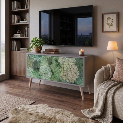 SUCCULENT CLUSTER Kompakt TV-bänk med 2 dörrar