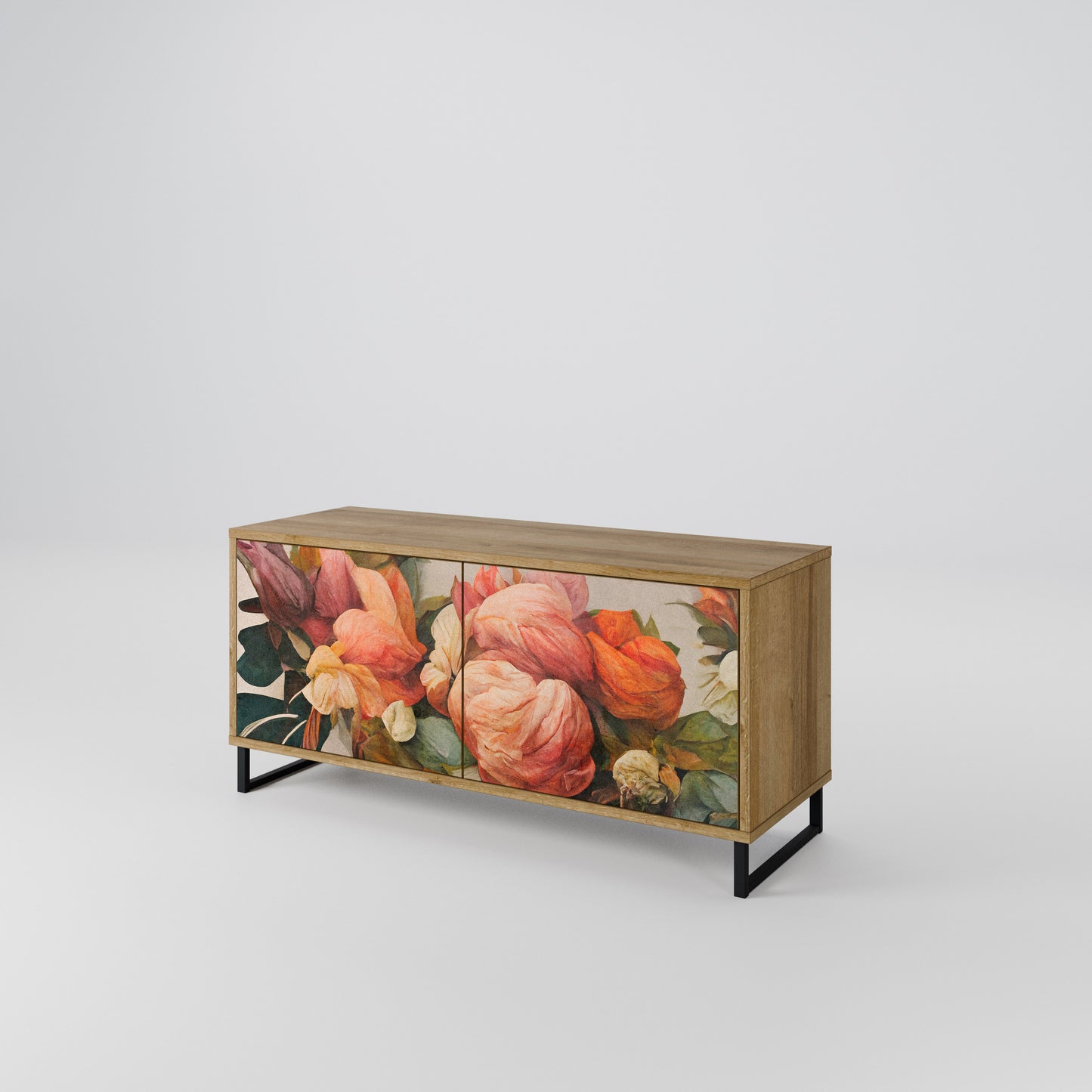 STYLISH BEAUTY Kompakt TV-bänk med 2 dörrar