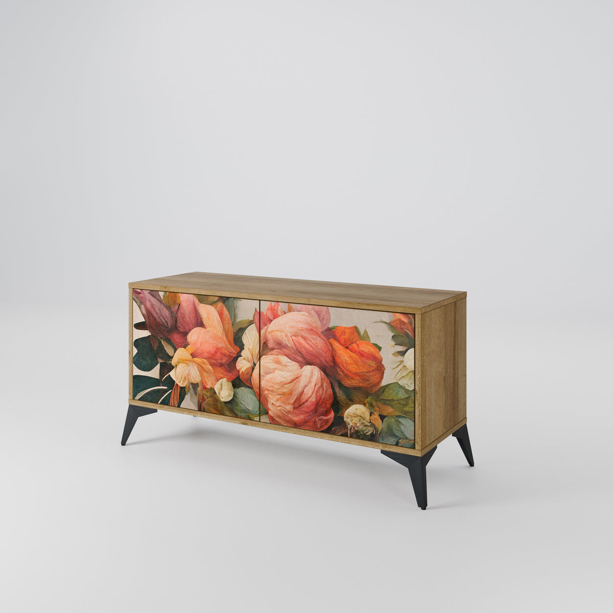 STYLISH BEAUTY Kompakt TV-bänk med 2 dörrar
