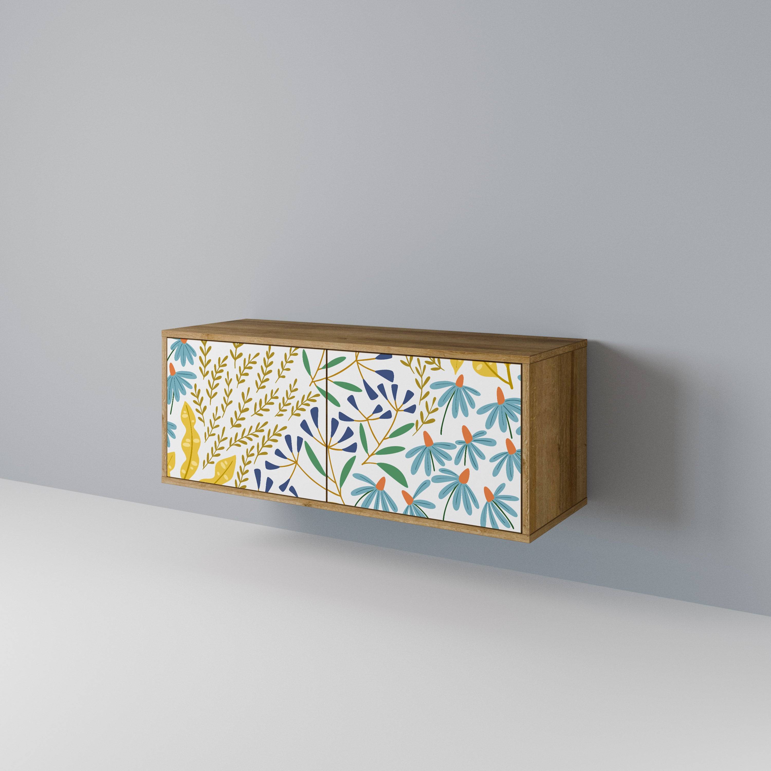 HELLO SPRING Compact 2-Door TV Cabinet