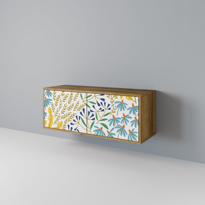HELLO SPRING Kompakt TV-bänk med 2 dörrar