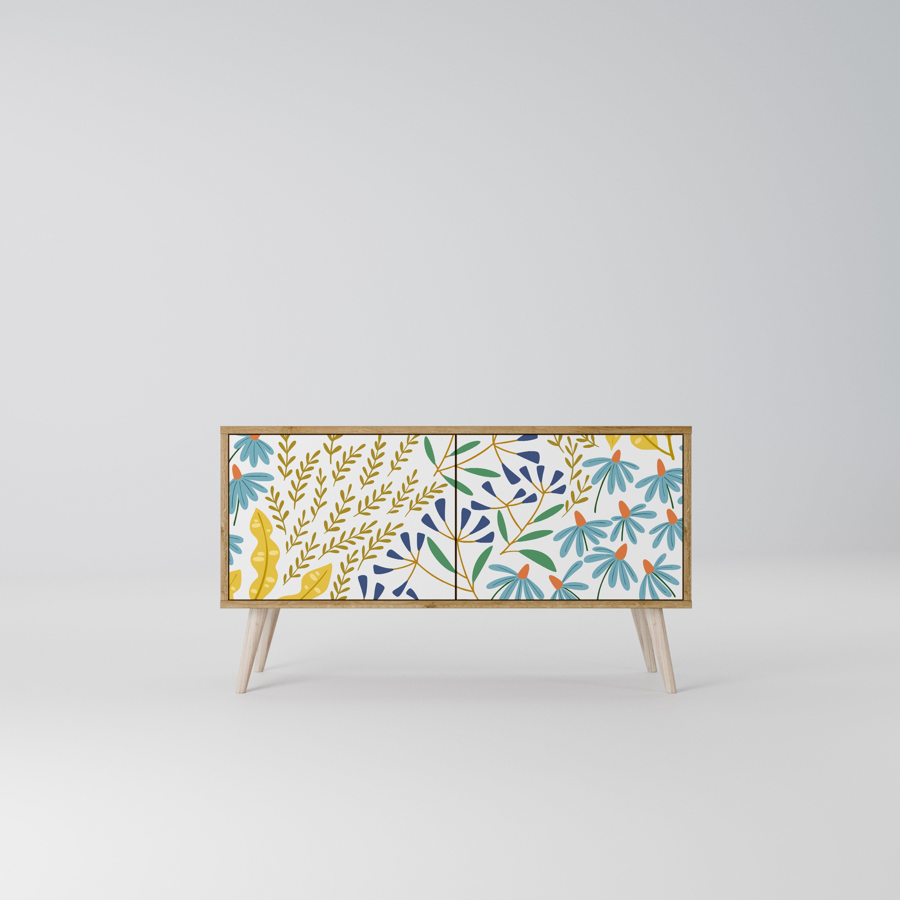 HELLO SPRING Compact 2-Door TV Cabinet