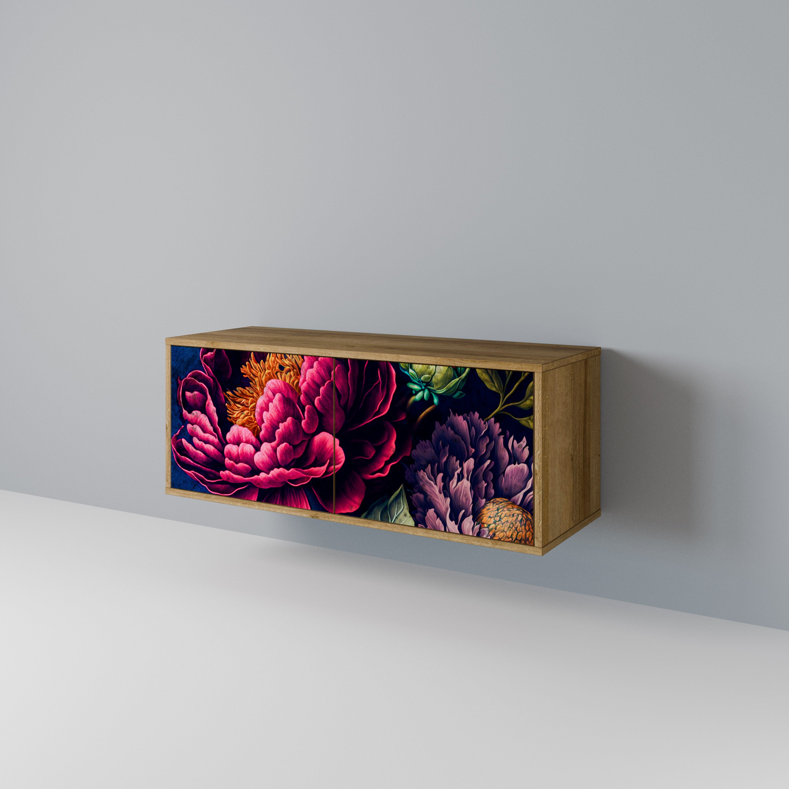 BLOOMING ELEGANCE Kompakt TV-bänk med 2 dörrar