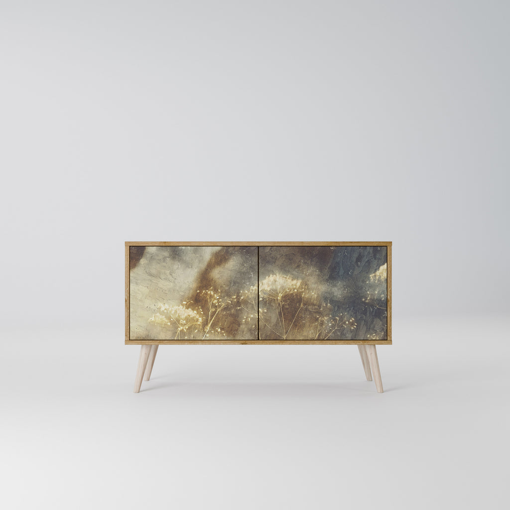 GENTLE POWER Kompakt TV-bänk med 2 dörrar