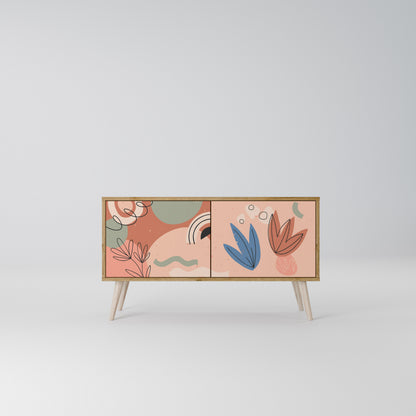 PASTEL DESTINY Kompakt TV-bänk med 2 dörrar