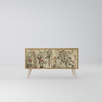 HERBAL GRACE Kompakt TV-bänk med 2 dörrar