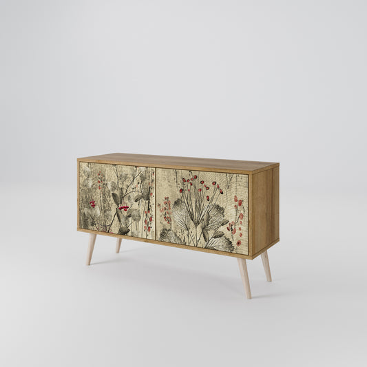 HERBAL GRACE Compact 2-Door TV Cabinet