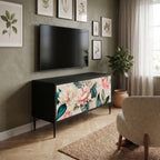 FLORAL GRACE Kompakt TV-bänk med 2 dörrar
