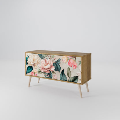 FLORAL GRACE Kompakt TV-bänk med 2 dörrar