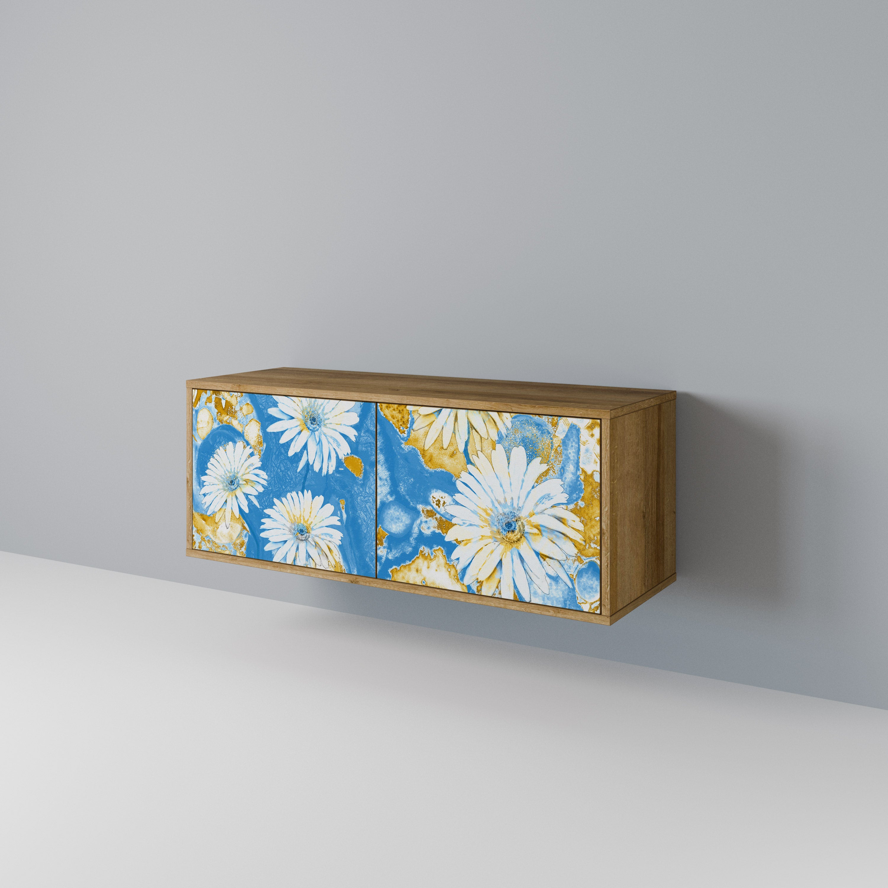 DAISY LUXE Kompakt TV-bänk med 2 dörrar