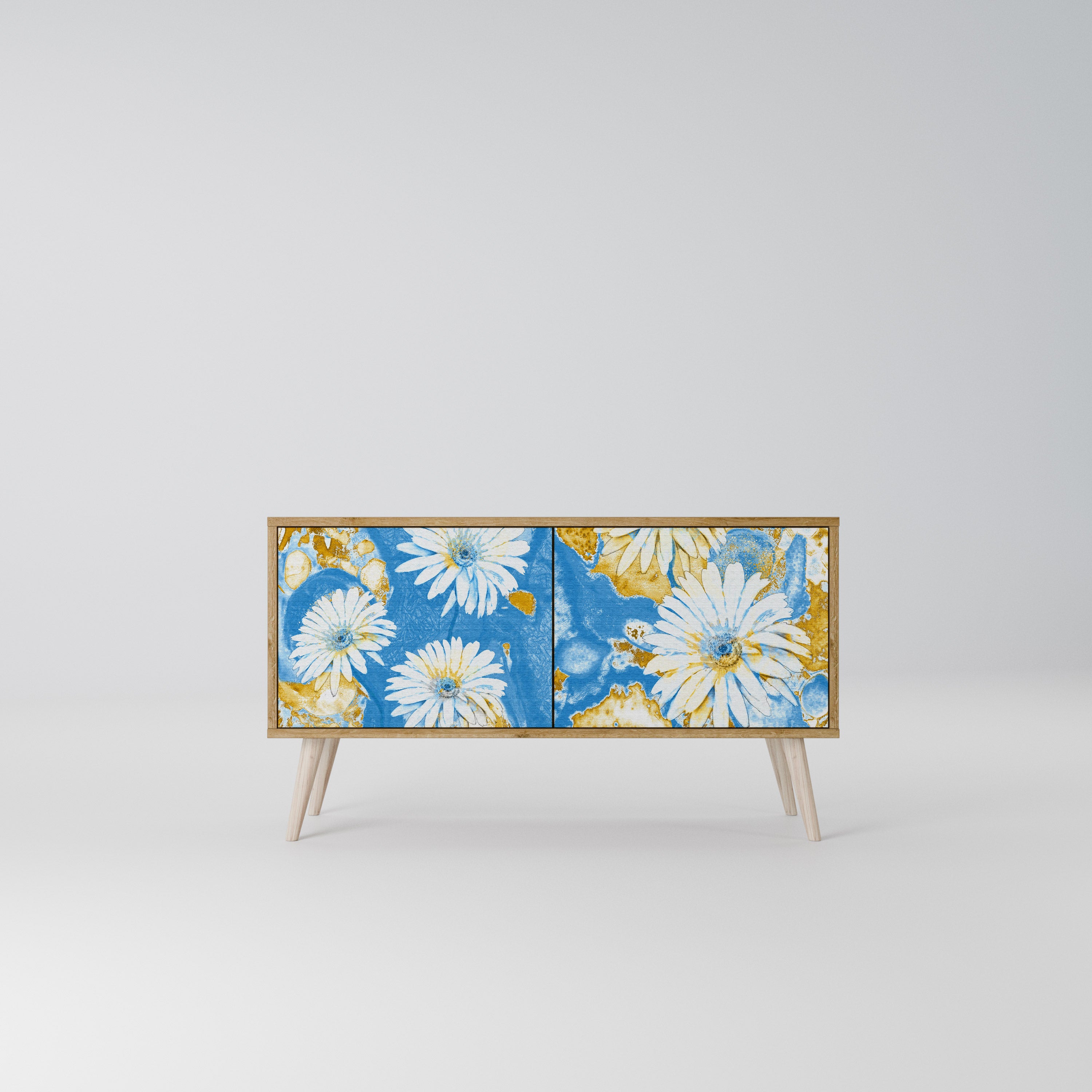 DAISY LUXE Kompakt TV-bänk med 2 dörrar