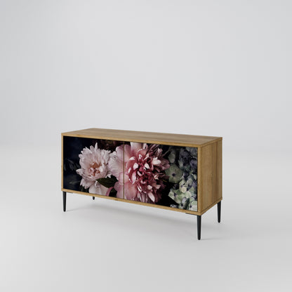 PURE BLOSSOM Kompakt TV-bänk med 2 dörrar