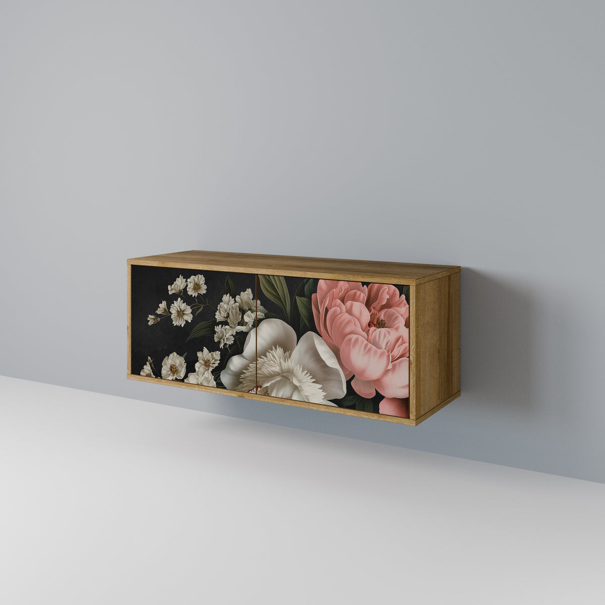 LUSH ELEGANCE Kompakt TV-bänk med 2 dörrar