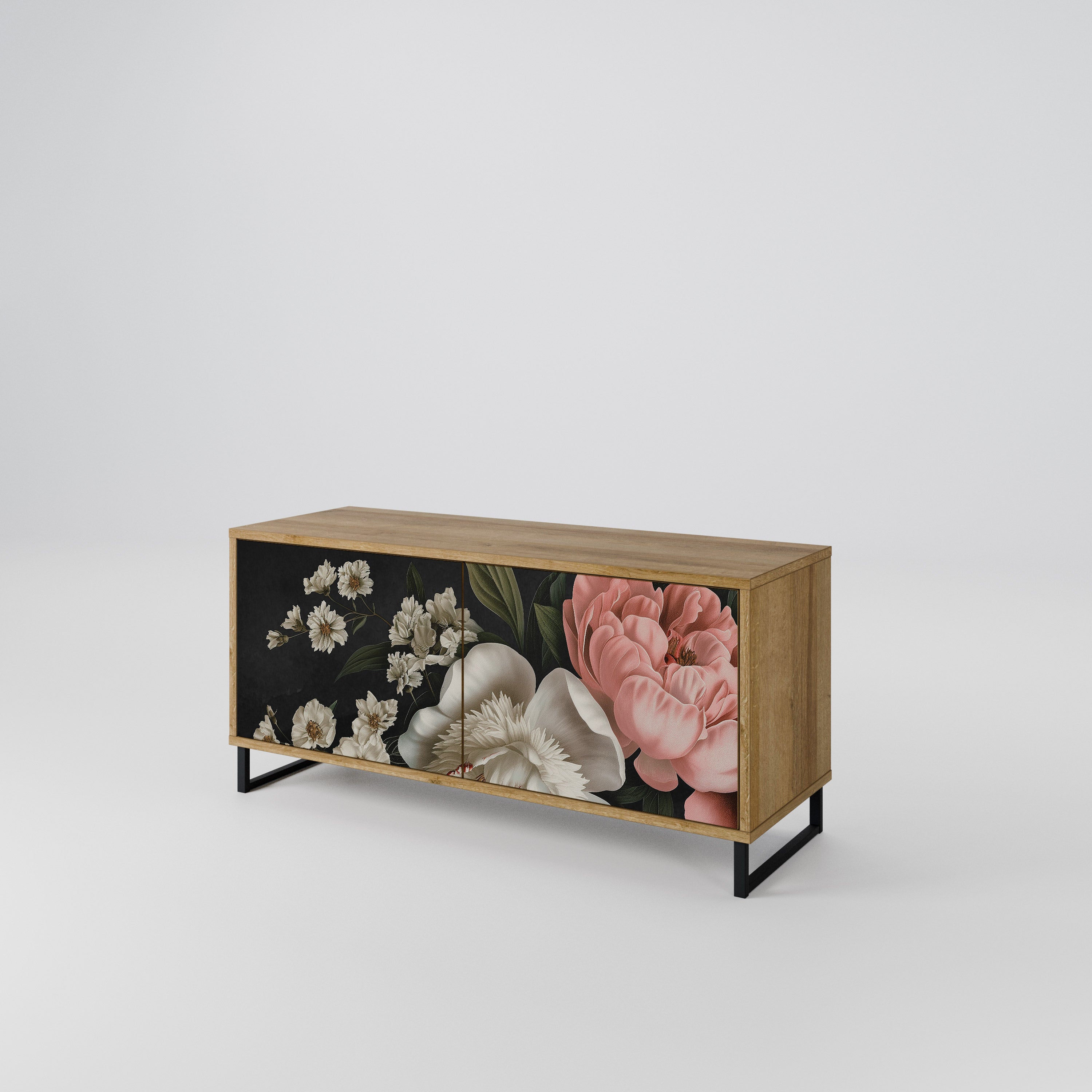 LUSH ELEGANCE Kompakt TV-bänk med 2 dörrar