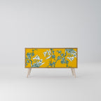 YELLOW CHINOISERIE Kompakt TV-bänk med 2 dörrar