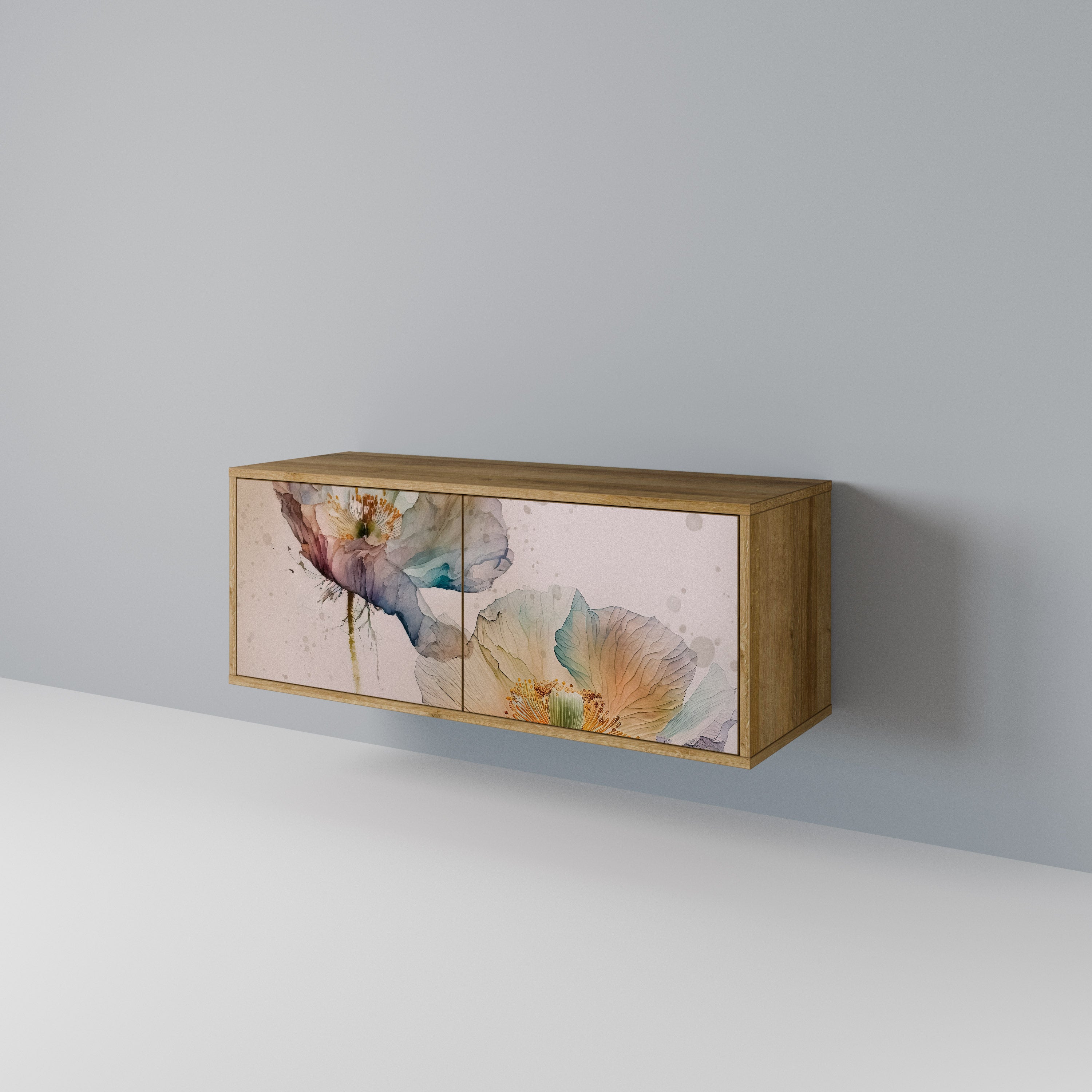 SOFTEN POPPY Kompakt TV-skåp med 2 dörrar