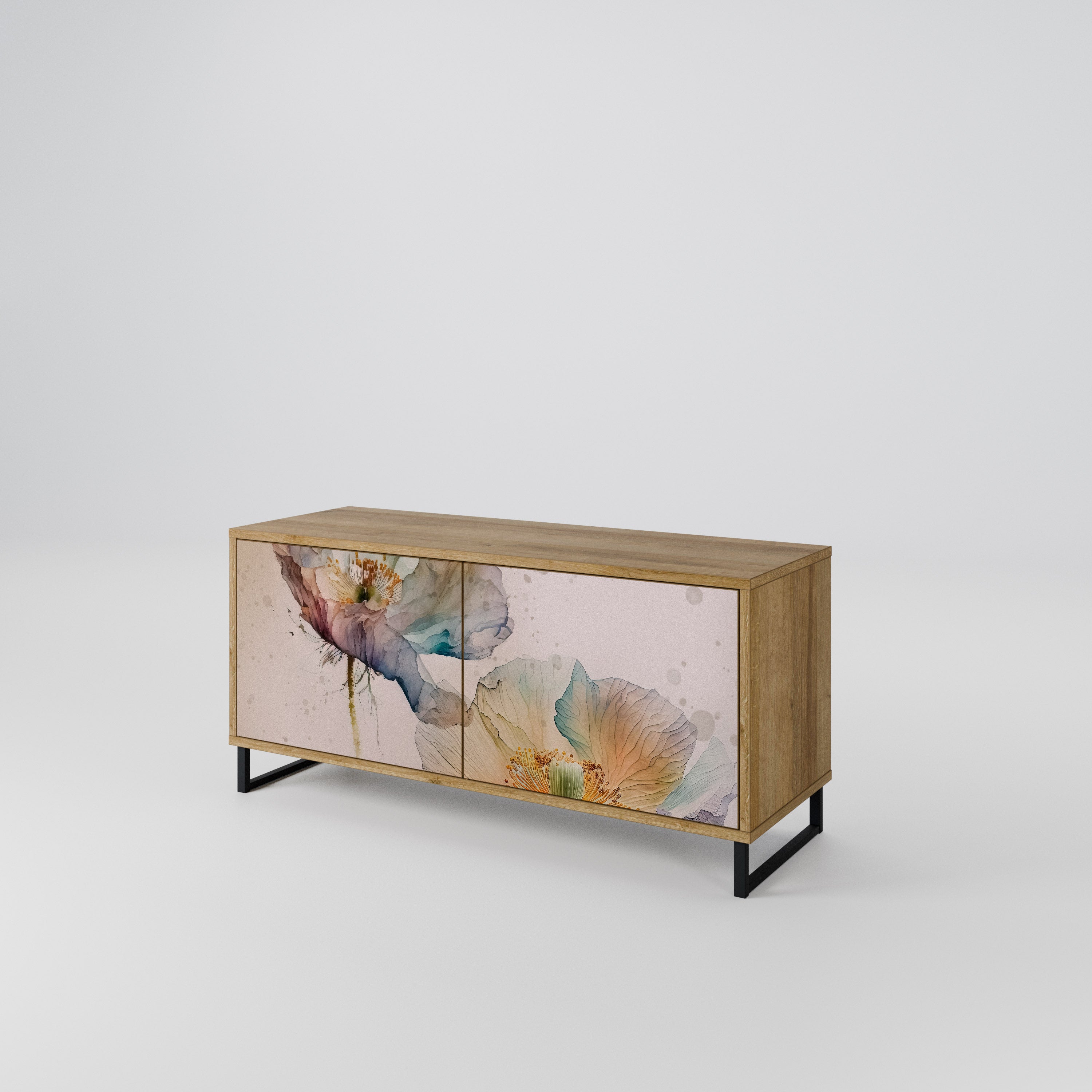 SOFTEN POPPY Kompakt TV-skåp med 2 dörrar