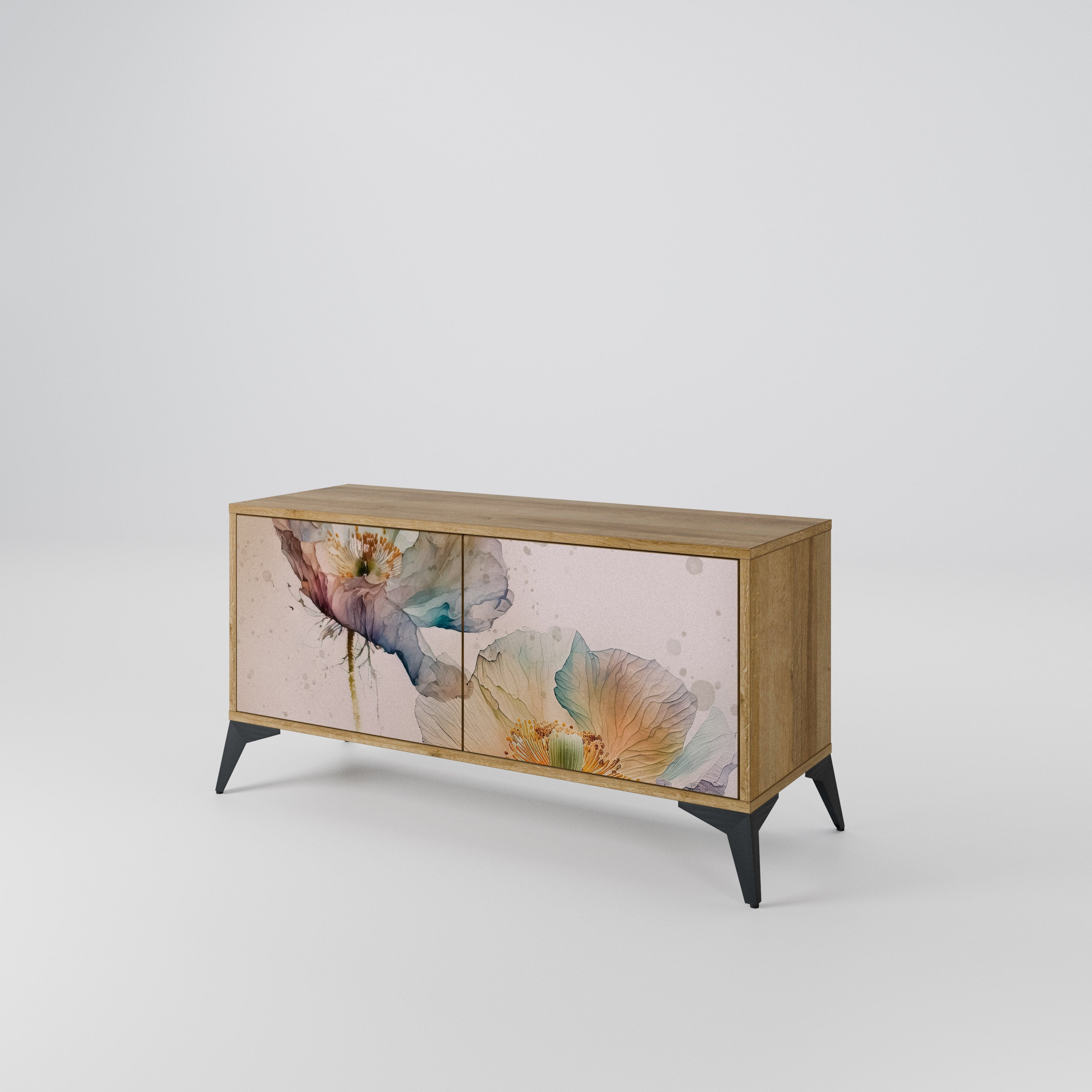 SOFTEN POPPY Kompakt TV-skåp med 2 dörrar