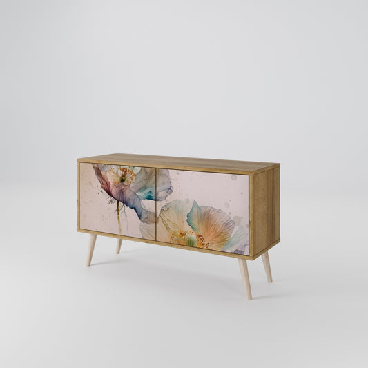 SOFTEN POPPY Compact 2-Door TV Cabinet