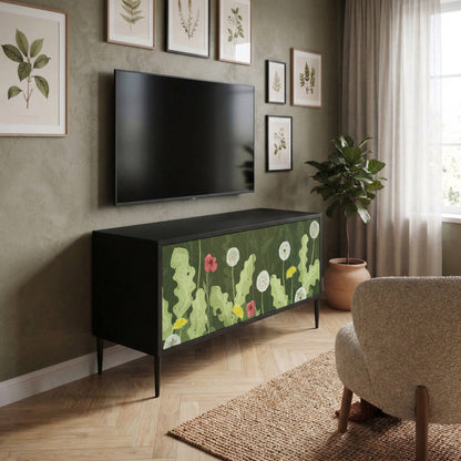 DANDELION AMUSE Kompakt TV-bänk med 2 dörrar