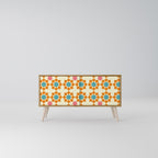 FLORAL DECOR Compact 2-Door TV Cabinet