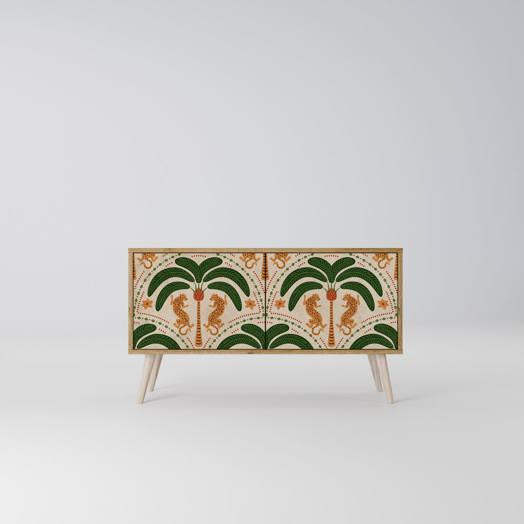 DANCING PREDATORS Kompakt TV-bänk med 2 dörrar