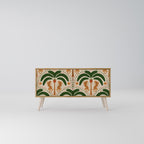 DANCING PREDATORS Kompakt TV-bänk med 2 dörrar