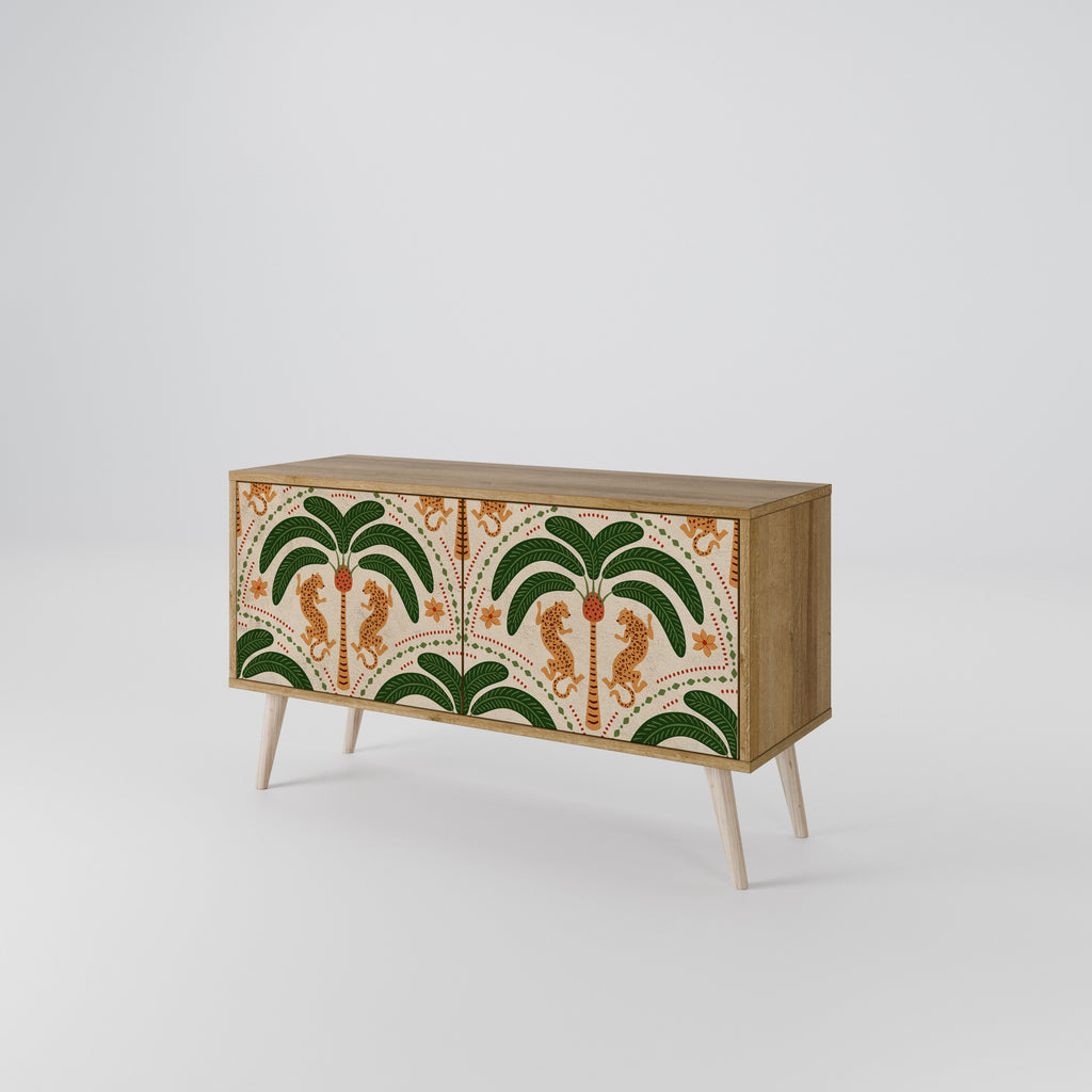 DANCING PREDATORS Kompakt TV-skåp med 2 dörrar