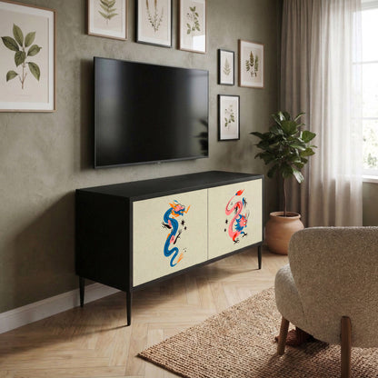 MYTHOLOGICAL CREATURES Kompakt TV-bänk med 2 dörrar