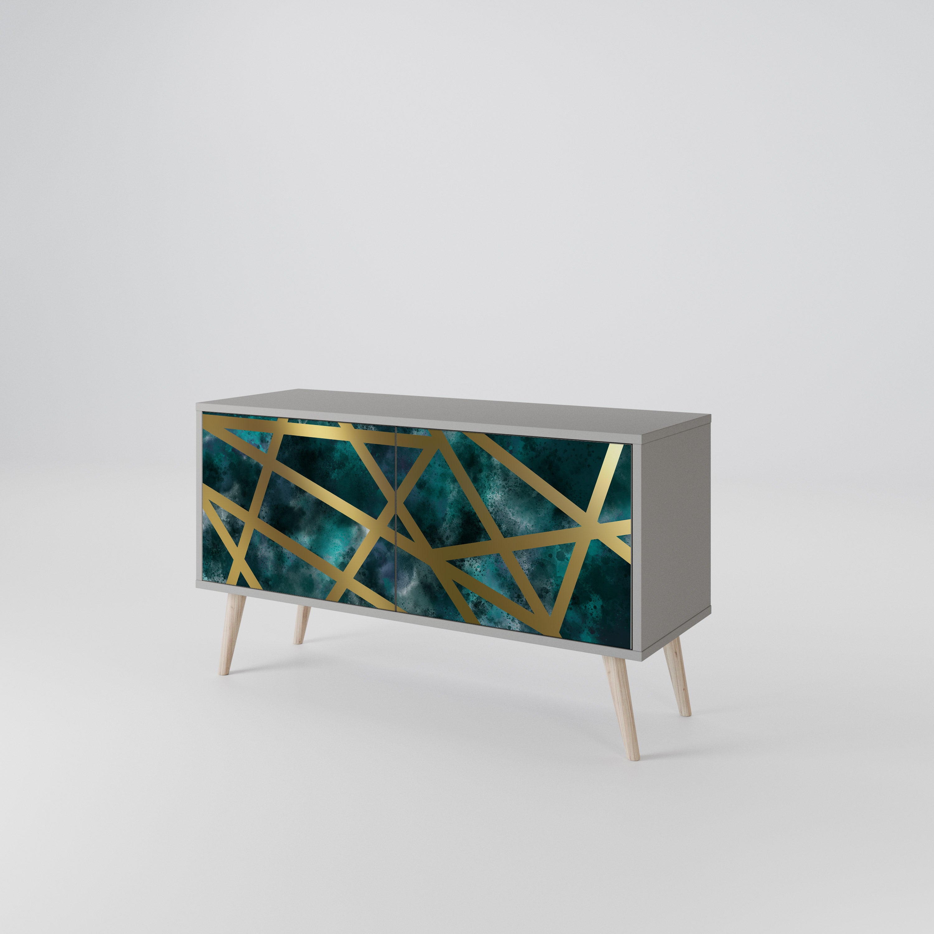 THE LABYRINTH OF GOLD Compact 2-Door TV Cabinet