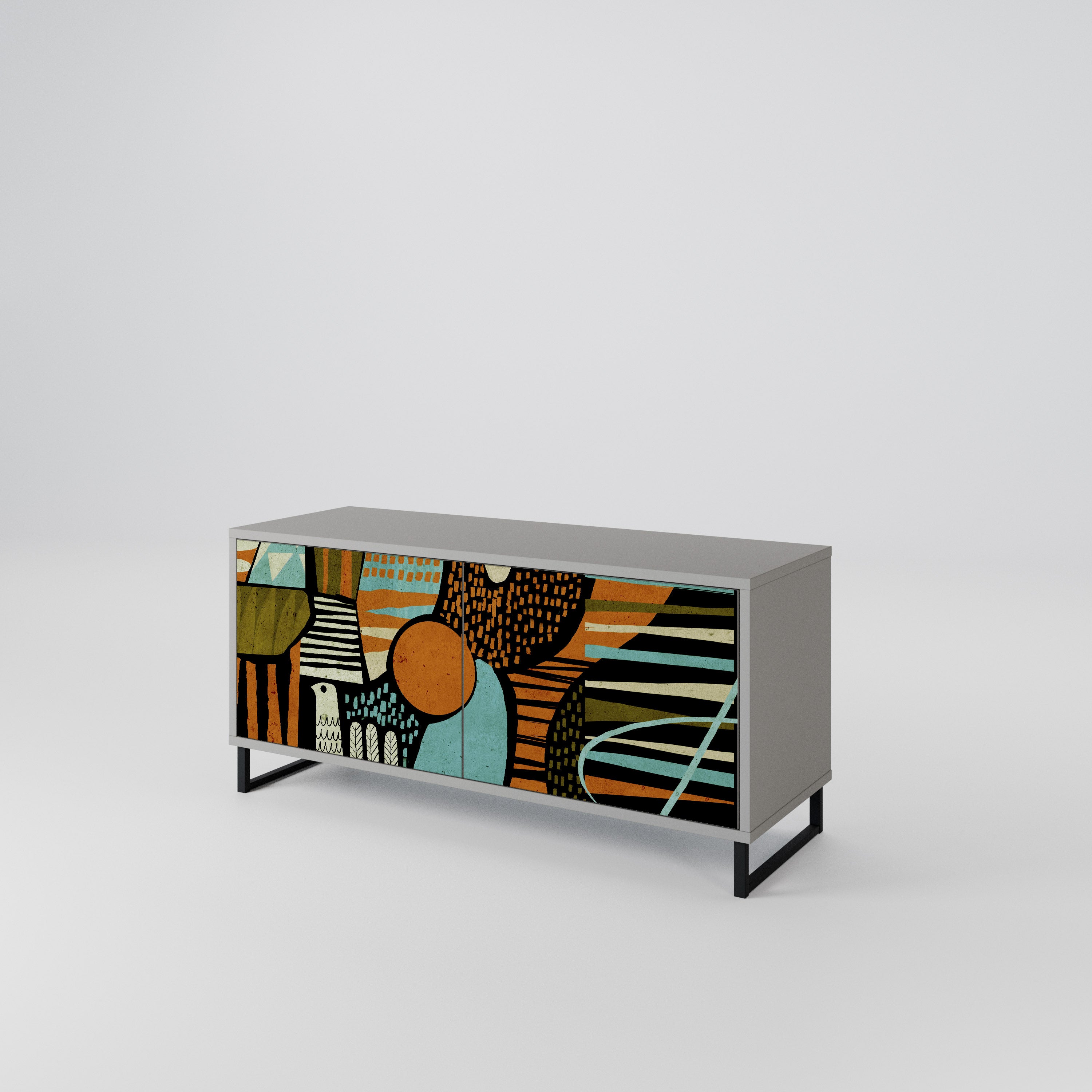GEODE GLIMMER Compact 2-Door TV Cabinet