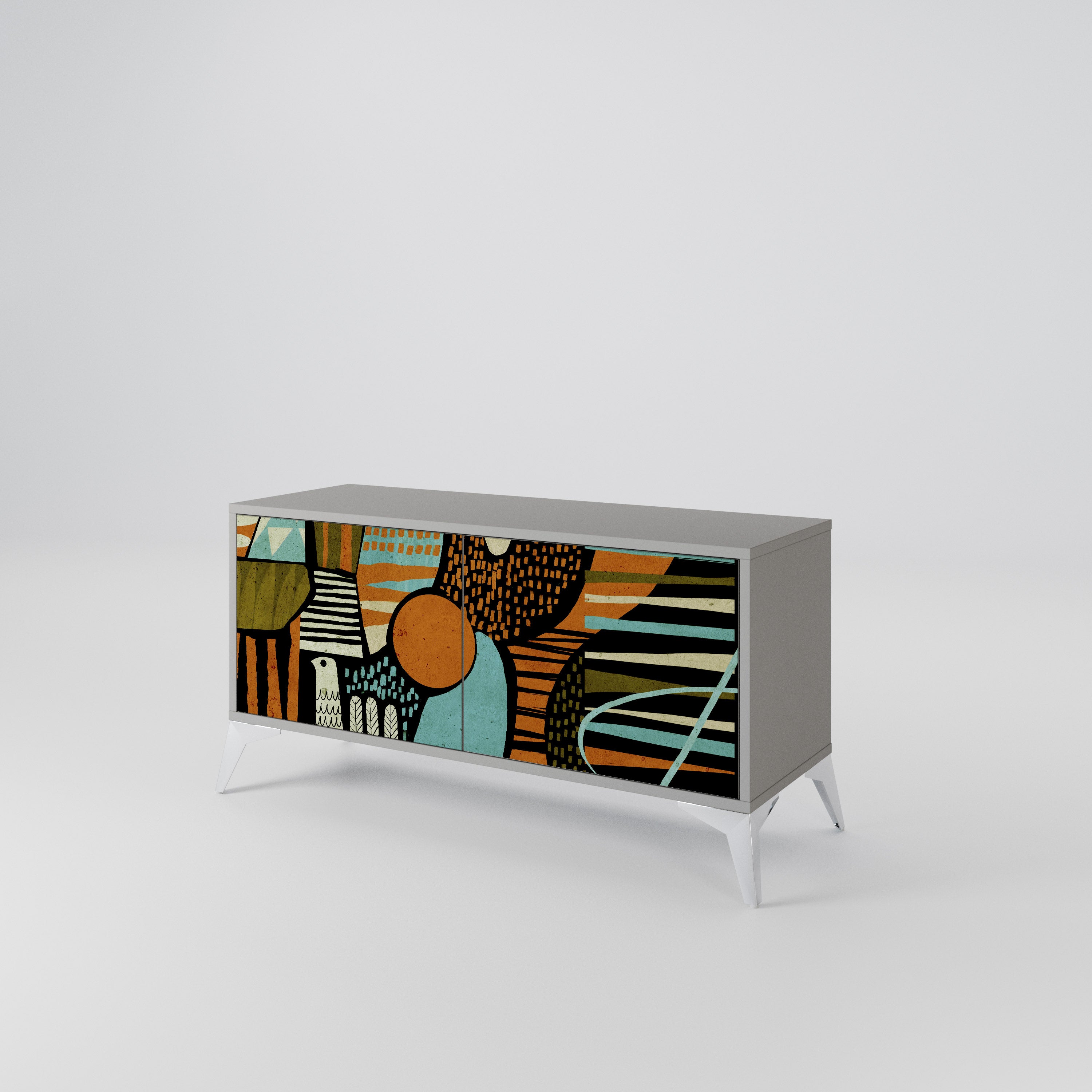 GEODE GLIMMER Compact 2-Door TV Cabinet