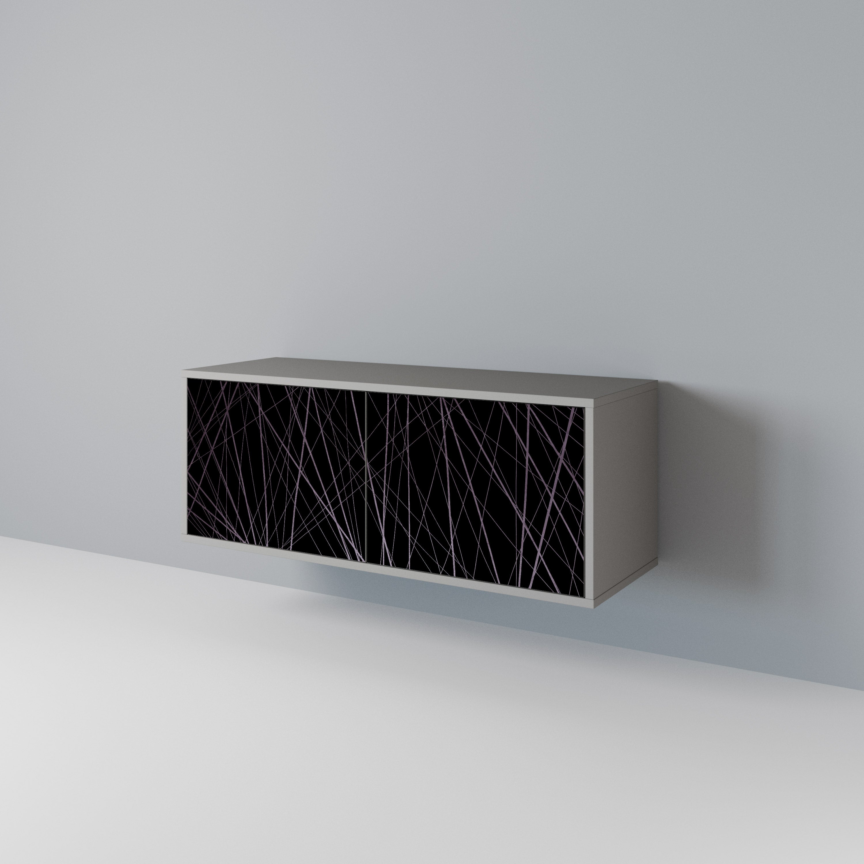 SHIMMER SPIDERGRAM Compact 2-Door TV Cabinet