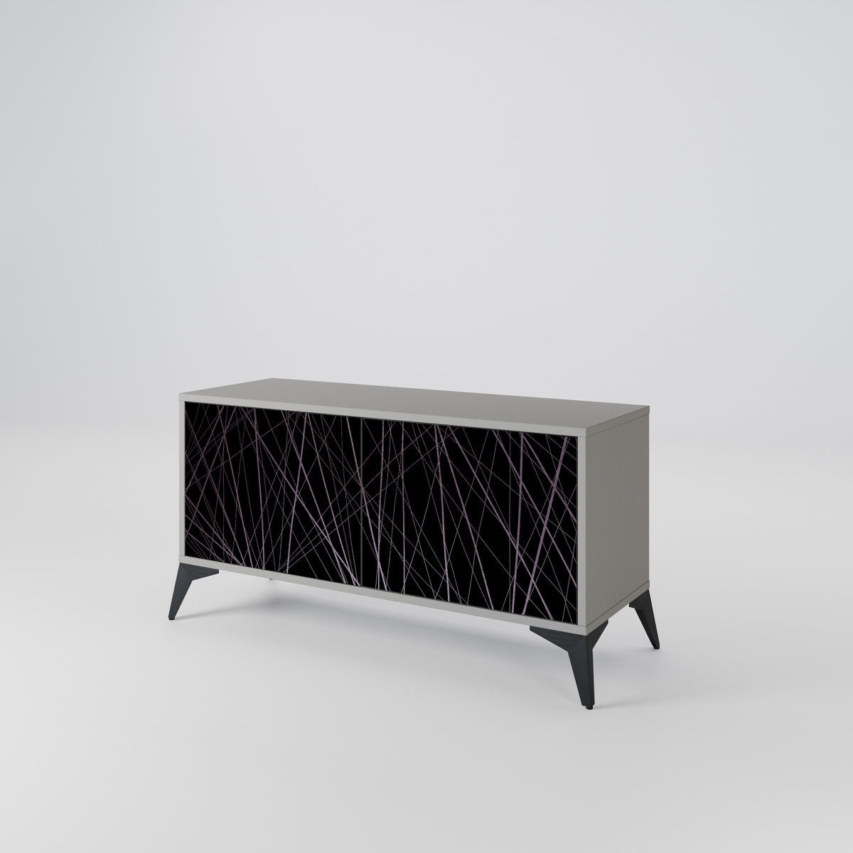 SHIMMER SPIDERGRAM Kompakt TV-bänk med 2 dörrar