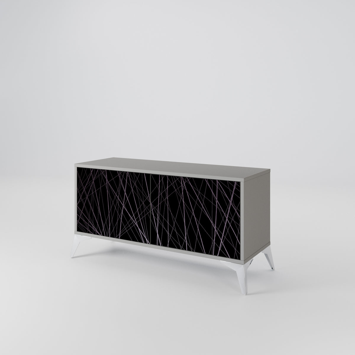 SHIMMER SPIDERGRAM Kompakt TV-bänk med 2 dörrar