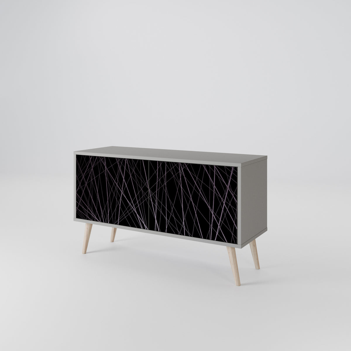 SHIMMER SPIDERGRAM Kompakt TV-bänk med 2 dörrar