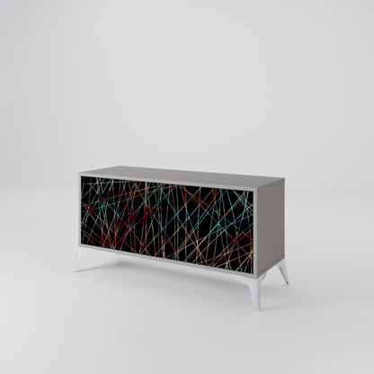 LUMINOUS SNARE Kompakt TV-bänk med 2 dörrar