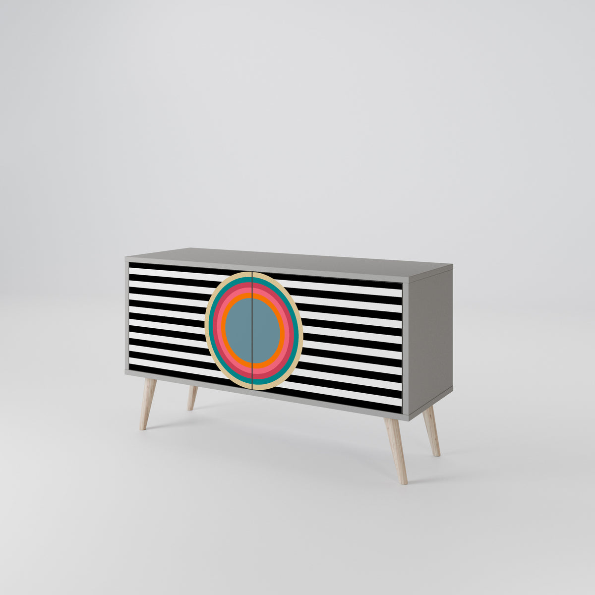 SPECTRA SHOWCASE Kompakt TV-bänk med 2 dörrar