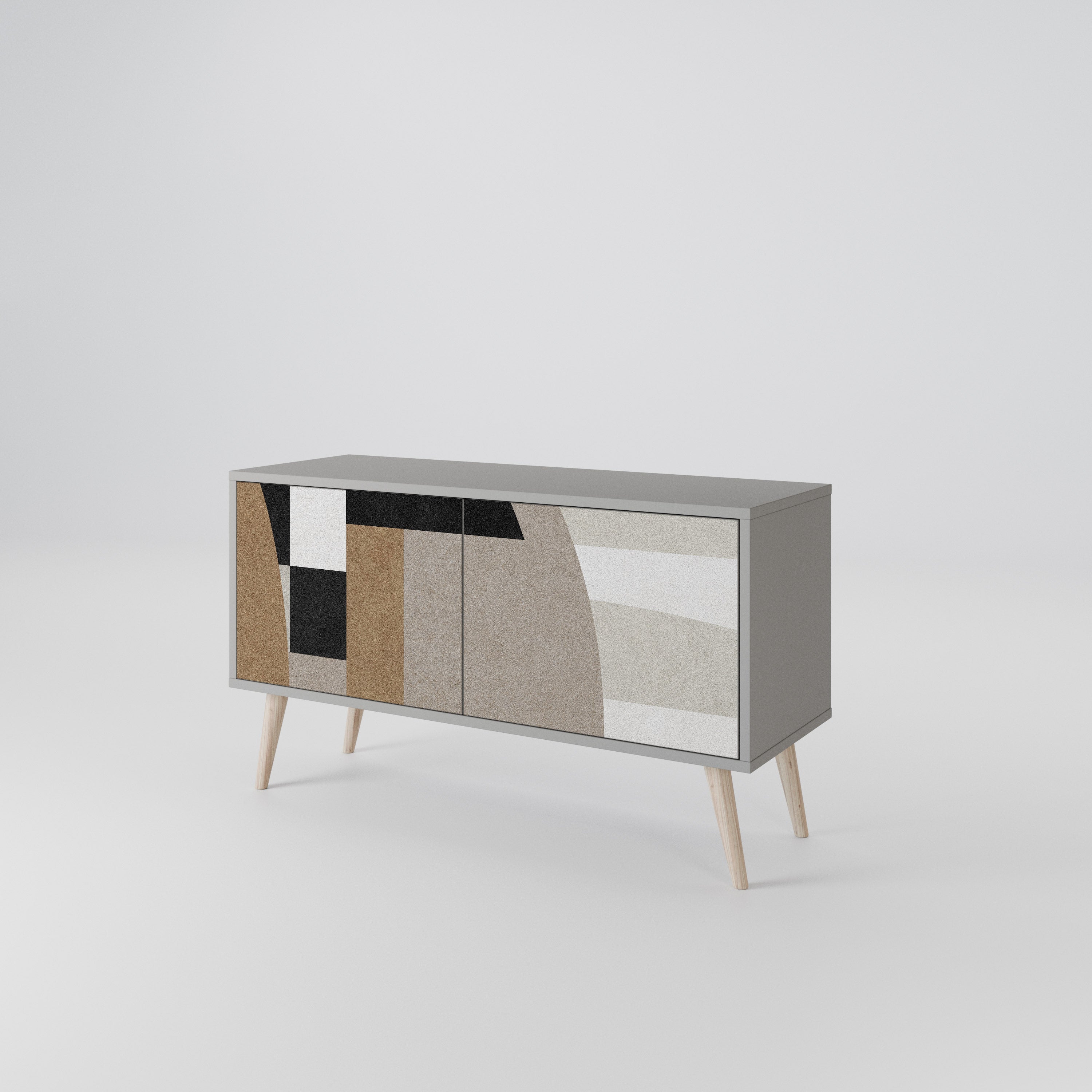 DELICATE MEMENTO Compact 2-Door TV Cabinet
