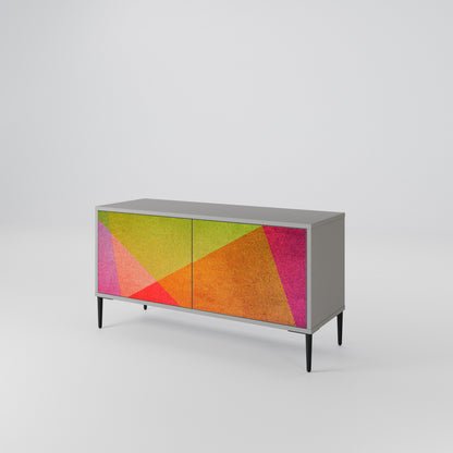 VIVID GEOMETRY Kompakt TV-bänk med 2 dörrar